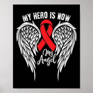 Póster Mi Héroe Heroe Célula Anemia Awareness Supporter R
