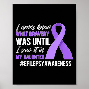 Póster Mi hija Epilepsia Warrior Madre Epilepsia