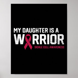 Póster Mi Hija Es Una Anemia De Células De Enfermedad De