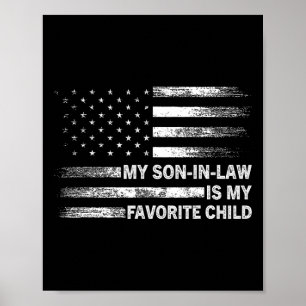 Póster Mi Hijo De Derecho Es Mi Menor Favorito Bandera Am