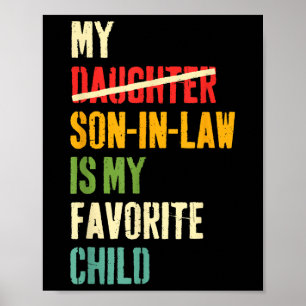 Póster Mi Hijo En La Ley Es Mi Hija Favorita, El Humor De