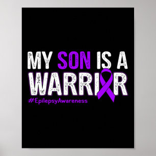 Póster Mi Hijo Es Un Guerrero Conciencia de la Epilepsia