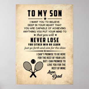 Póster Mi hijo te amo Poster
