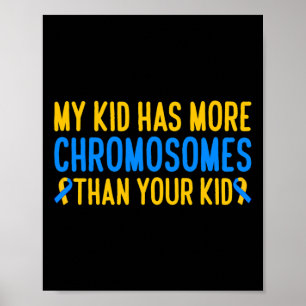 Póster Mi Hijo Tiene Más Cromósomos Awarenes De Síndrome