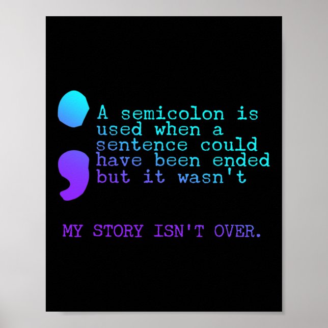 Póster Mi historia no termina de un semicilón para preven (Frente)