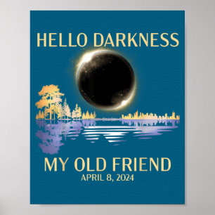Póster Mi Hola Oscuridad Viejo Amigo Solar