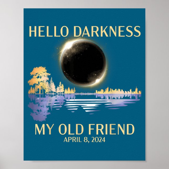 Póster Mi Hola Oscuridad Viejo Amigo Solar (Frente)