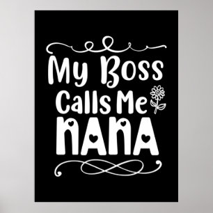 Póster Mi jefe me llama Nana