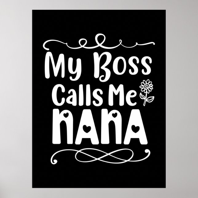 Póster Mi jefe me llama Nana (Frente)