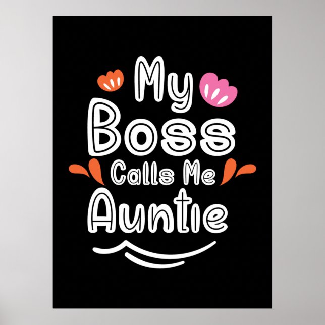 Póster Mi jefe me llama tía (Frente)