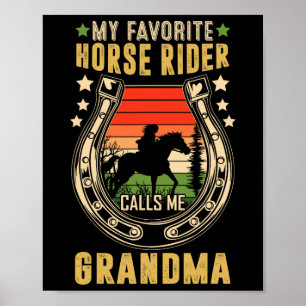 Póster Mi jinete de caballos favorito me llama Madres Abu