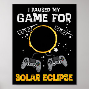 Póster Mi juego Eclipse solar 2024 Hombres Jugadores de J