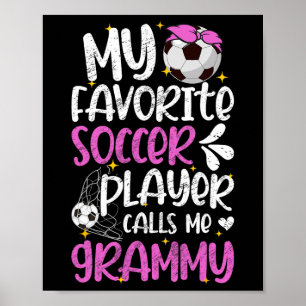 Póster Mi jugador de fútbol favorito Grammy Fútbol Grammy