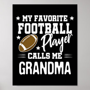 Póster Mi jugador de fútbol favorito me llama abuela