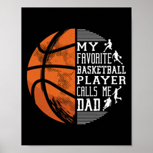 Póster Mi jugador favorito de Bysketbyll me llama a Dad B