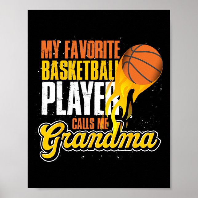 Póster Mi jugador favorito de Bysketbyll me llama abuelit (Frente)
