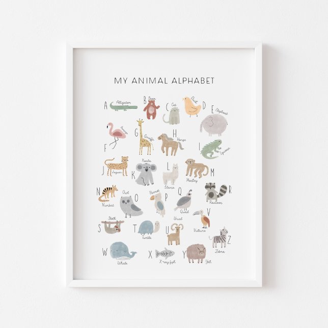 Póster Mi letra del alfabeto animal (Subido por el creador)