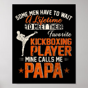 Póster Mi luchador de kickboxing de MMA favorito me llama