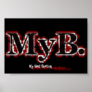 Póster Mi mal patinaje