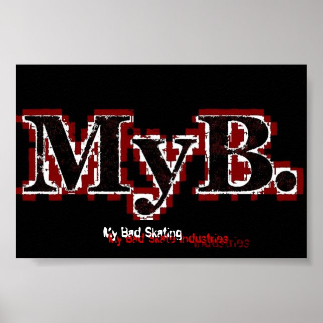 Póster Mi mal patinaje (Frente)