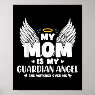 Póster Mi Mamá Es Mi Día Conmemorativo Del Ángel Guardián