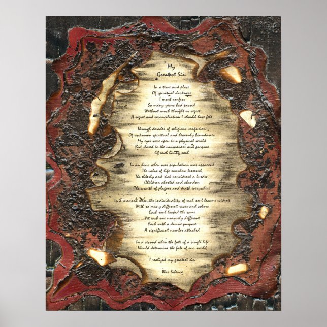 Póster Mi mayor pecado (Frente)