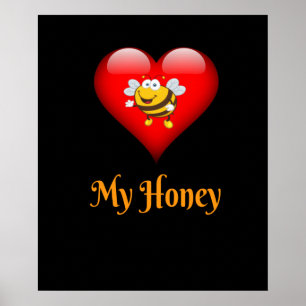Póster Mi Miel Salva El Regalo De Las Abejas