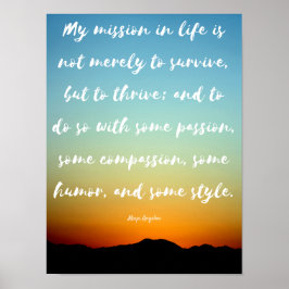 Póster "Mi misión en la vida" - Poster Inspirador