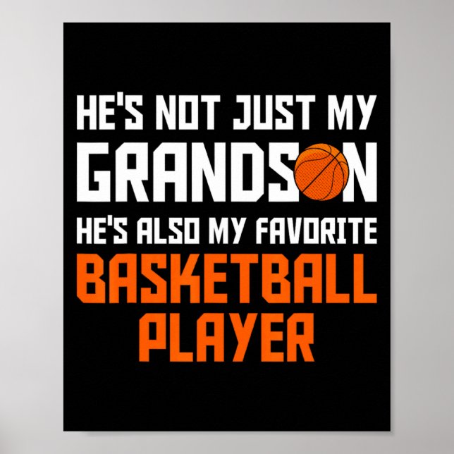 Póster Mi Nieto Favorito Baloncesto Padre (Frente)