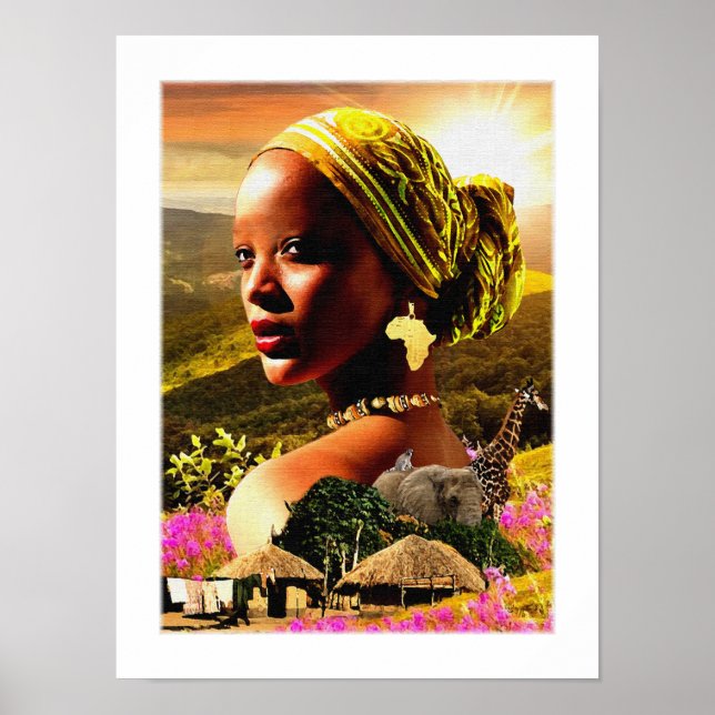 Póster Mi nombre es África (Frente)