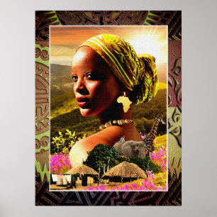 Póster Mi Nombre Es África