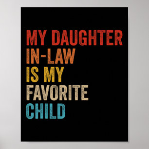 Póster Mi Nuera Es Mi Hija Favorita Divertida Familia