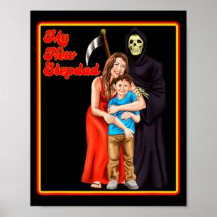 Póster Mi nuevo padrastro Camisetas irónicas - Funny Iron