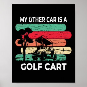Póster Mi Otro Coche Es Un Carrito De Golf - Golf Diverti