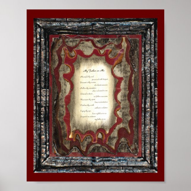 Póster Mi padre o yo (Frente)