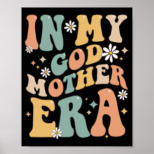 Póster Mi padrina era Lover Groovy Retro Mom Funny Moth