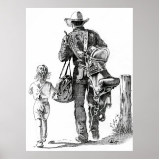 Póster Mi papá es un vaquero