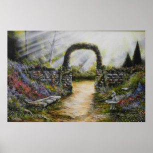 Póster Mi patio lateral Imprimir