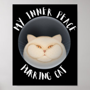 Póster Mi paz interior Purring cat
