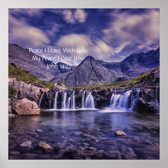 Póster Mi Paz Te Doy A John 14:27 Profecto Ungido (Frente)