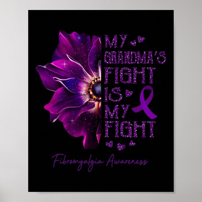 Póster Mi Pelea De Abuela Es Mi Lucha Contra La Fibromial (Frente)