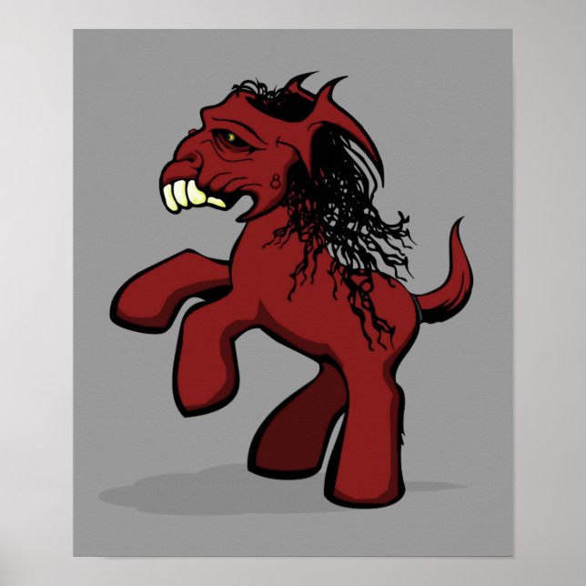 Póster Mi pequeña y espeluznante Pony (Frente)