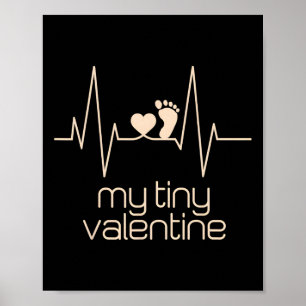 Póster Mi pequeño anuncio de embarazo para San Valentín p