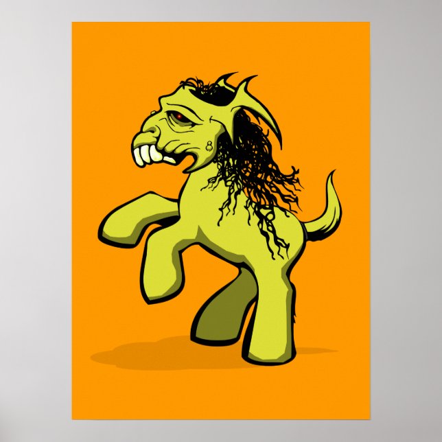Póster Mi pequeño y espeluznante Pony (Amarillo) (Frente)