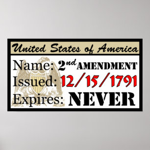 Póster ¡Mi permiso del arma!