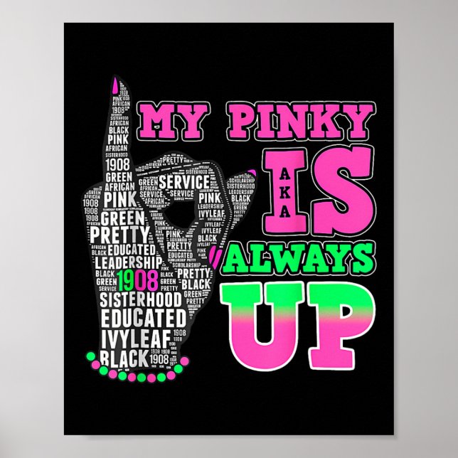 Póster Mi Pinky Siempre Está Arriba Aka Mes De Historia N (Frente)