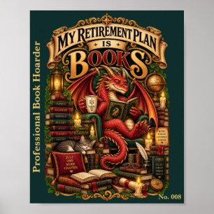 Póster Mi plan de jubilación son libros Sociedad del Dr