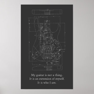 Póster Mi Poster de guitarra