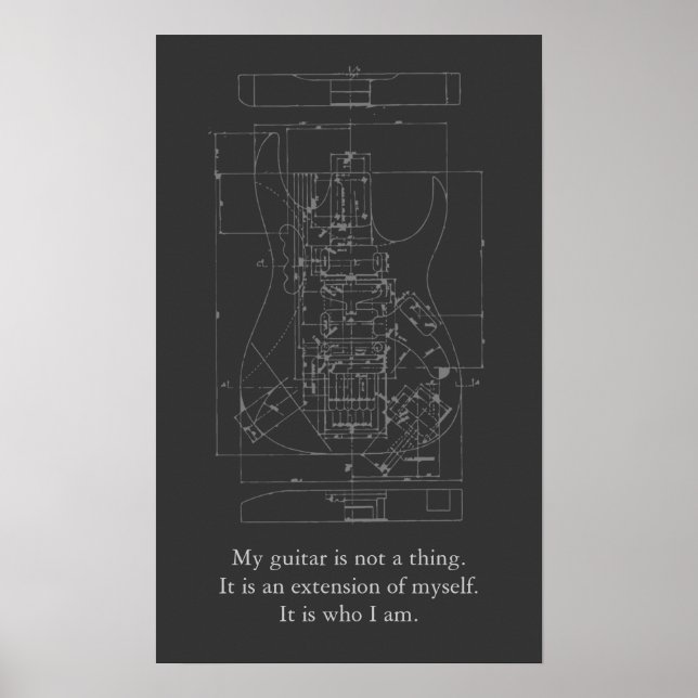 Póster Mi Poster de guitarra (Frente)