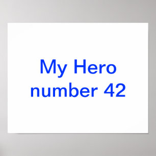 Póster Mi poster de Jackie Robinson del héroe